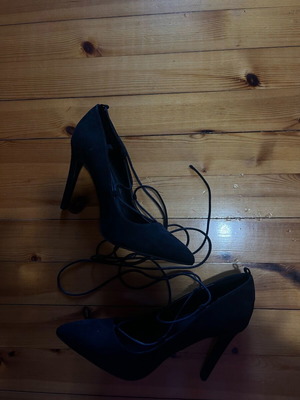 Bershka black heels new, size 39
