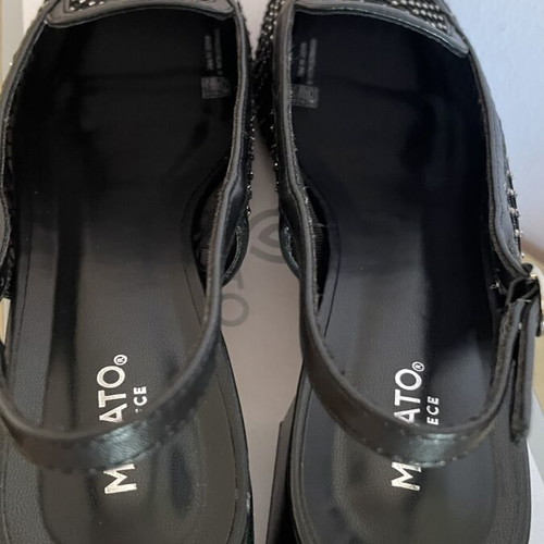 Migato sandals with strass like new, size 39, black