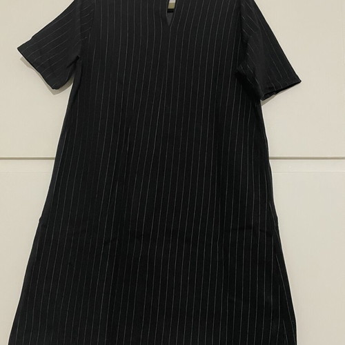 Gothic Wednesday Dress striped black and white, like new