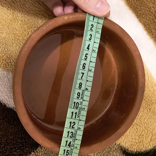 Ceramic bowl used, ideal for oven and candle holder