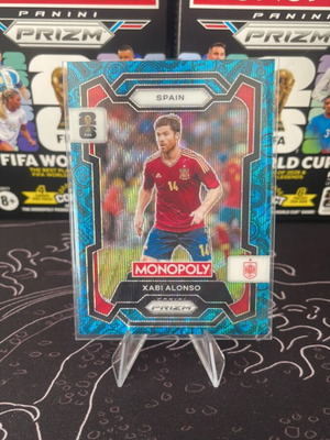 Κάρτα Panini Prizm Monopoly FIFA World Cup Blue Wave Xabi Alonso σαν καινούργιο