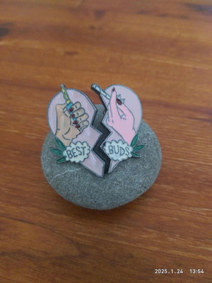 Best Buds pin new, set of 2 pieces