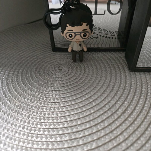 Stranger Things Alexei Funko keychain like new, black and white
