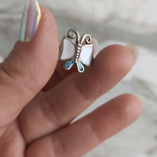 Silver butterfly ring new