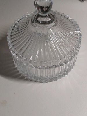 Glass fondantière like new, diameter 15cm