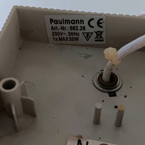 Wall spot aluminum light fixture like new with bulb