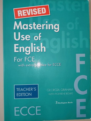 Mastering Use of English FCE Teacher's Book like new