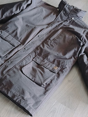 Fred Perry 3 in 1 parka with detachable puffer size L like new, brown