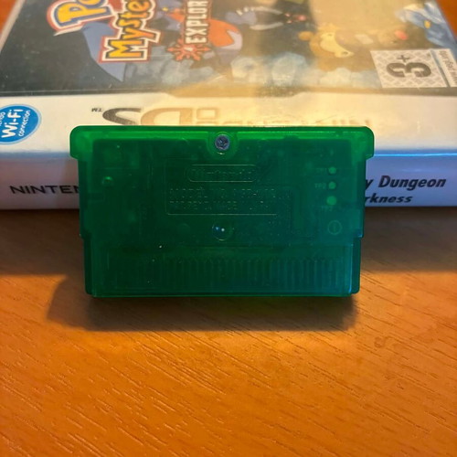 Pokemon Emerald cartridge used for Game Boy Advance