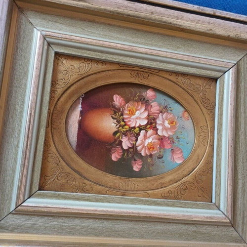 Oil painting antique signed 39x35 cm used