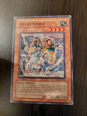 Yu-Gi-Oh Great Spirit κάρτα
