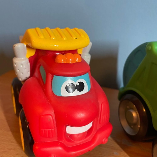 Set of 2 Tonka Chuck Racing Friends by Hasbro like new