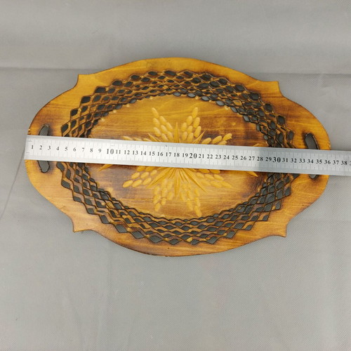 Wooden fruit bowl used, vintage