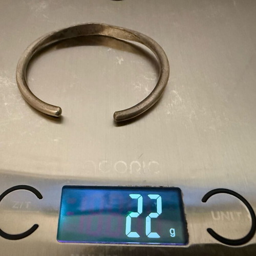 Silver bracelet used with 925 stamp, 22g