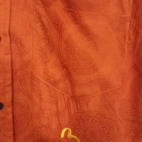 Evisu Deluxe shirt used, size L, red, made in Japan