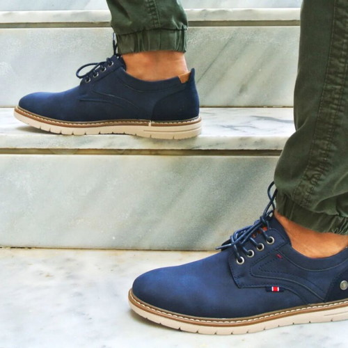 Refresh anatomical walking shoes new, blue, Spanish made