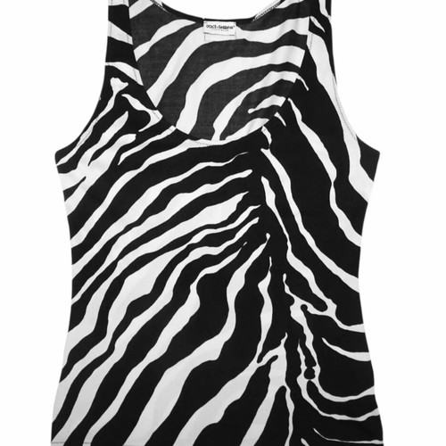 Dolce & Gabbana zebra print top new, black and white, size M