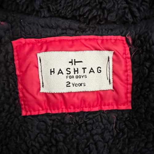 Hashtag children's jacket red, like new, 2 years old