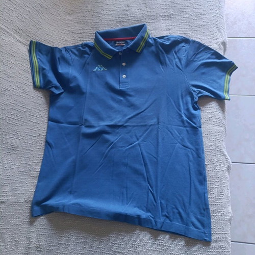 Kappa men's polo shirt used, size XL, blue