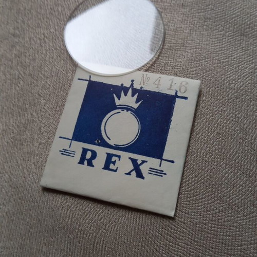 REX watch glass new, diameter 4.16