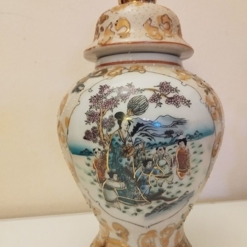 Vintage Satsuma Ginger Jar with Lid 22 cm like new