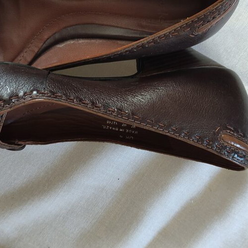 Clarks Mary Jane brown leather anatomical shoes, women's size 37