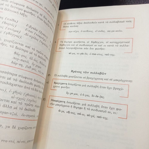 Modern Greek Grammar used, 1980, EKG