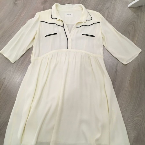 Ba&Sh cream-colored viscose dress M like new