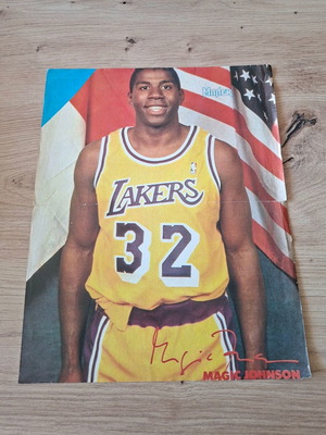 Αφίσα Magic Johnson από περιοδικό Μπλεκ