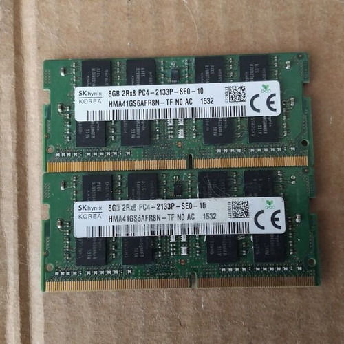 SO-DIMM Memory Module SKhynix HMA41GS6AFR8N-TF kit 2x8GB DDR4 2133MHz used