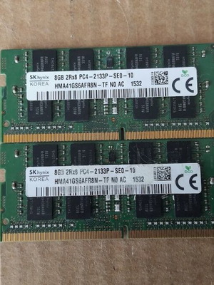 SO-DIMM Memory Module SKhynix HMA41GS6AFR8N-TF kit 2x8GB DDR4 2133MHz used