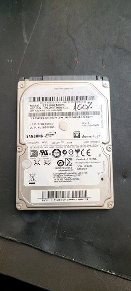 Samsung σκληρός δίσκος HDD 1TB 2.5 ιντσών 100% Υγεία