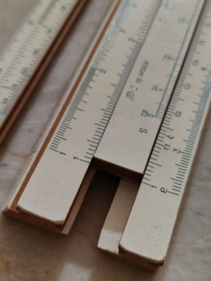 Logarithmic Slide Rule УСЛ-12А Soviet with Case and Instructions like new