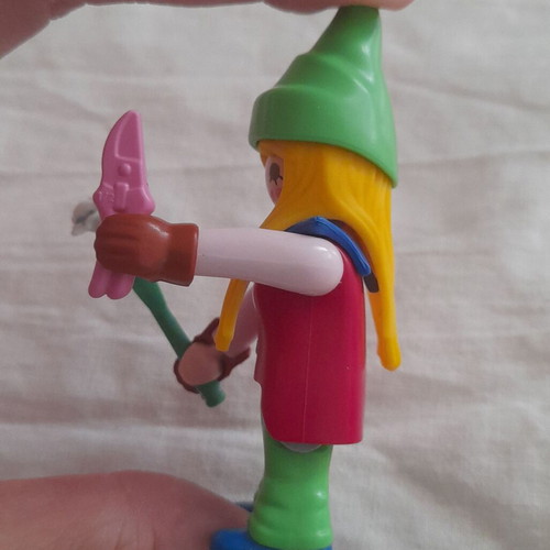 Playmobil girl dwarf gardener new with rose and pruning shears