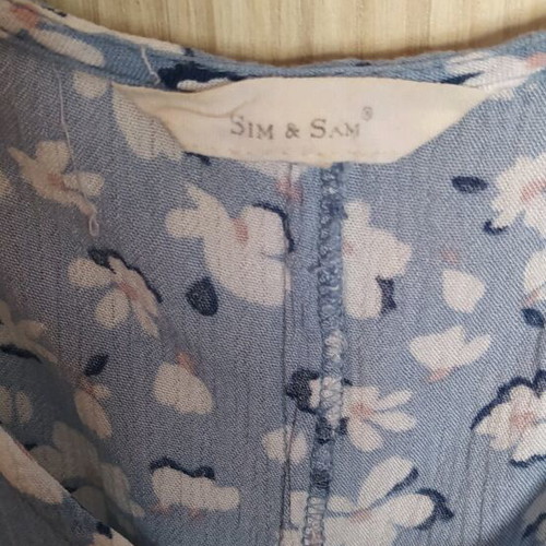 Sim and Sam floral blouse like new, multicolor turquoise
