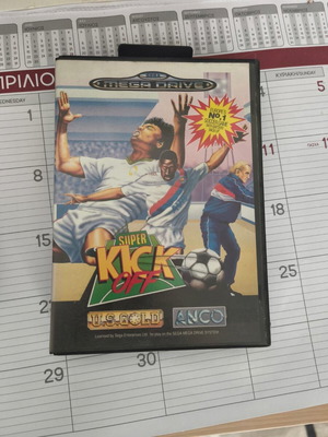 Super Kick Off Sega Mega Drive used, cartridge with box