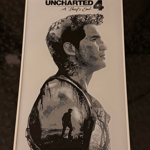 Uncharted Nathan Drake 3D Printed Relief Art