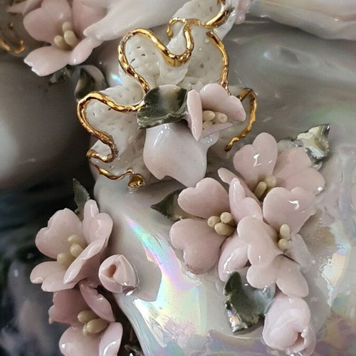 Vintage decorative porcelain couple handmade, like new