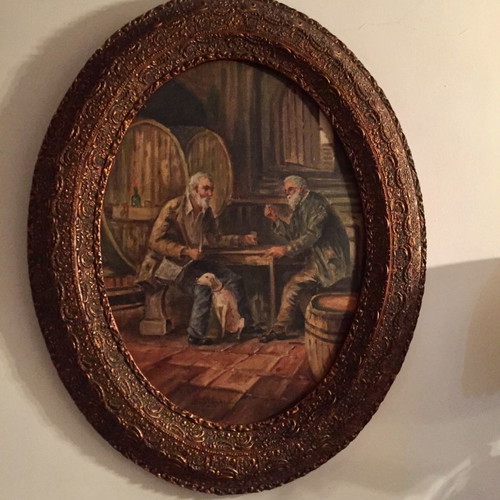 A. Voumbakis painting used, authentic oil painting