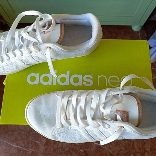 Adidas Neo women's athletic shoes like new, size 40, white