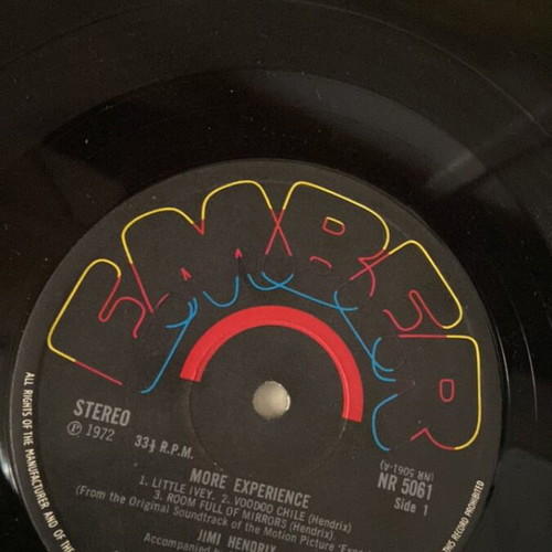 More Experience Volume Two by Jimi Hendrix vinyl used, rock