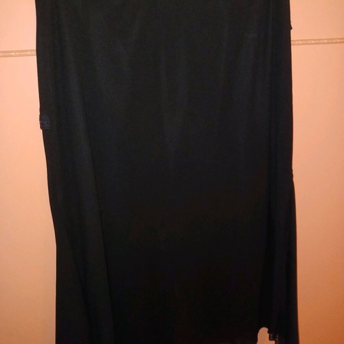 Long skirt used, black with lace, size XL