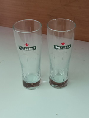 Ποτήρια μπύρας Heineken 0.3l πακέτο 2 καινούργια