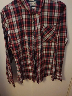 Lee Cooper plaid shirt L like new, slim fit, multicolor