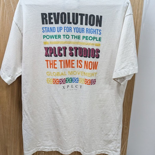 XPLCT Studios t shirt excellent condition size M white