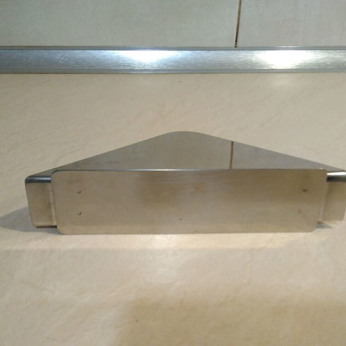 Napkin holder used, small inox for formal tables