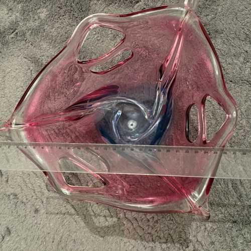 Bohemia Crystal Original Rainbow Bowl Like New