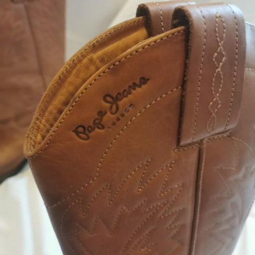 Pepe Jeans women's cowboy boots used, size 38, brown