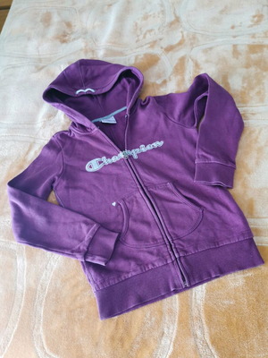 Champion sweatshirt jacket used for girl 9-10 years purple