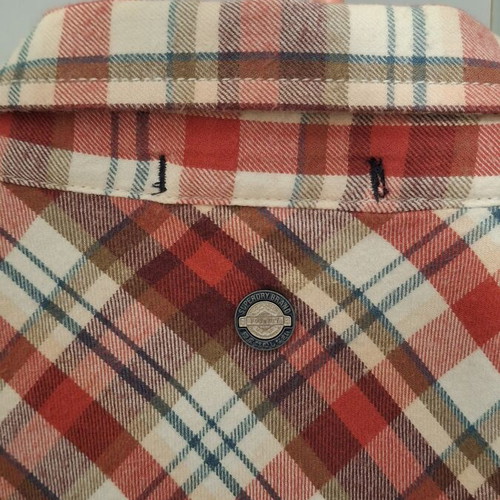 Superdry plaid shirt medium used, red white blue